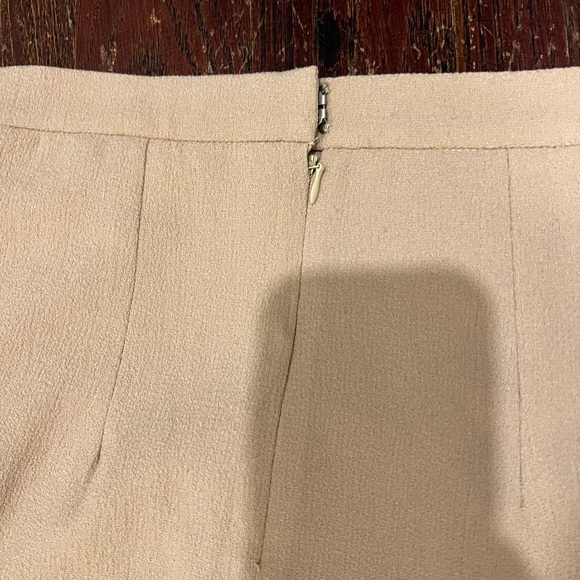 Beige maxi skirt with built in mini skirt tie up slits - Picture 8 of 8